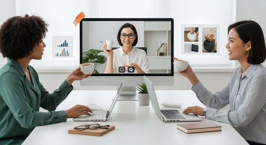 overleg via telefoon of videobellen productfoto