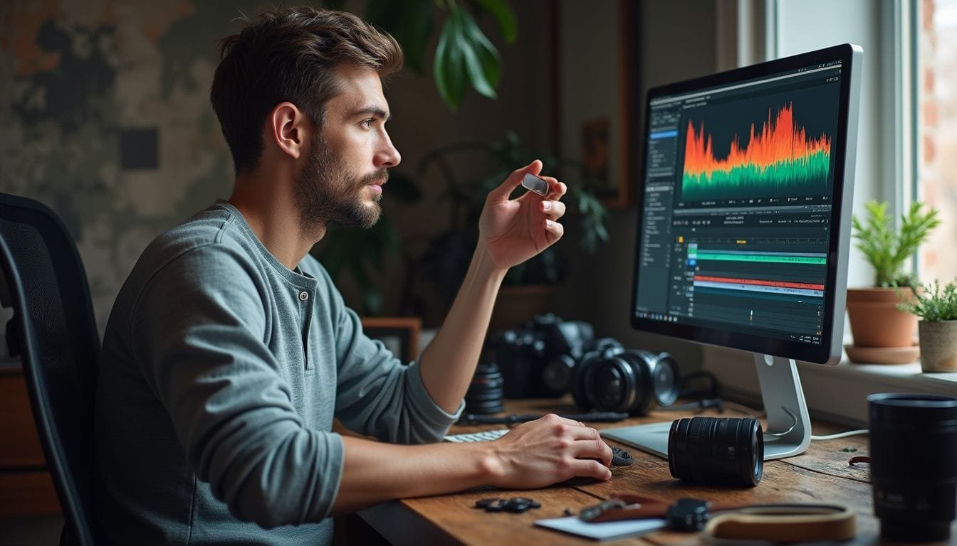 Introbeeld van AI-fotografie met kamerabeelden en digitale effecten