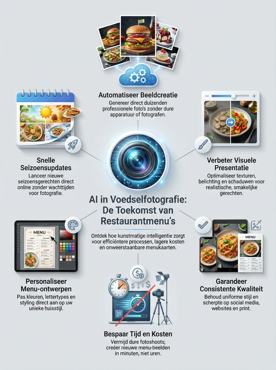 AI in voedselfotografie: de toekomst van menu's in restaurants