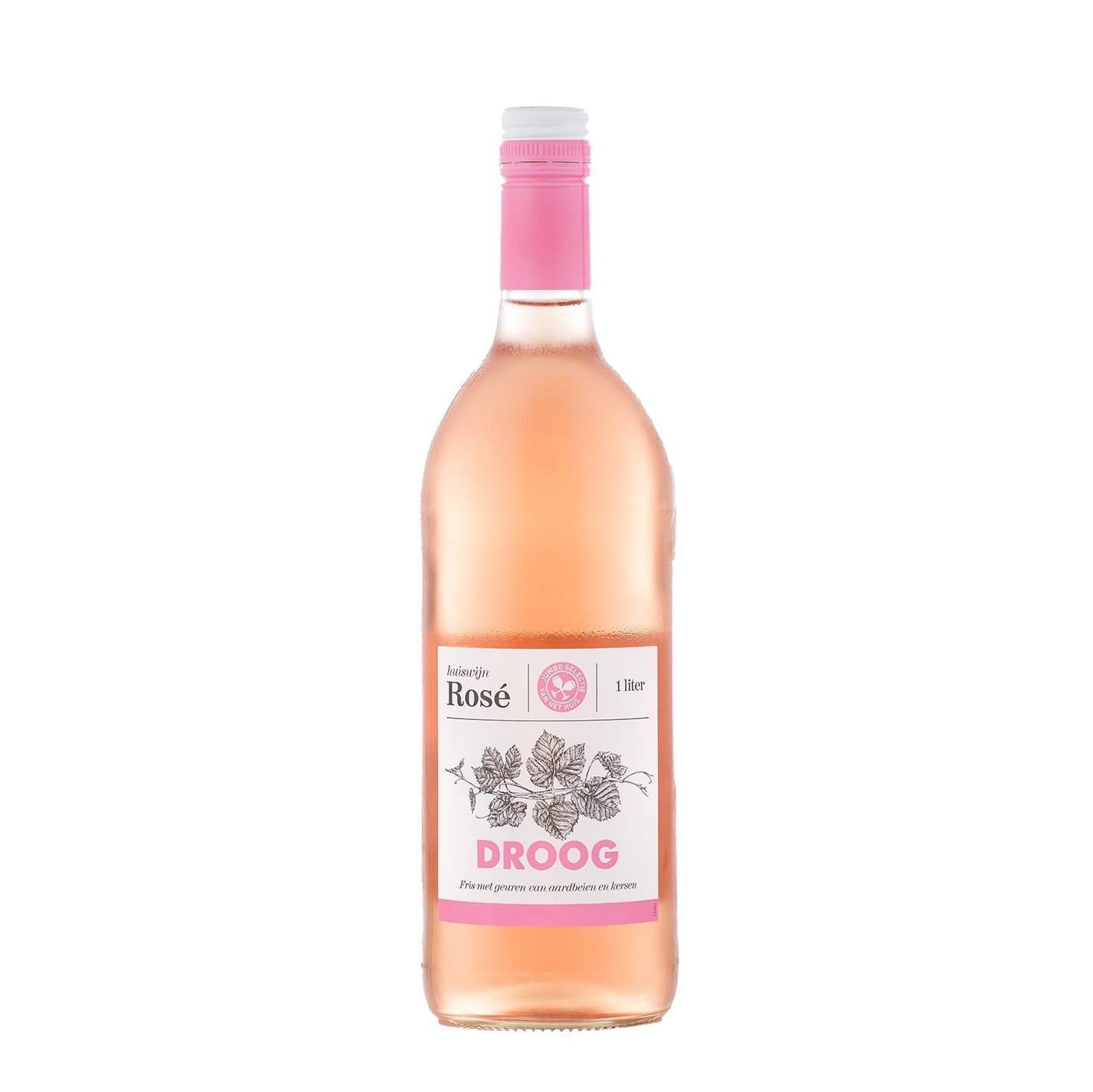 Huiswijn Rosé Droog Fles Transparant