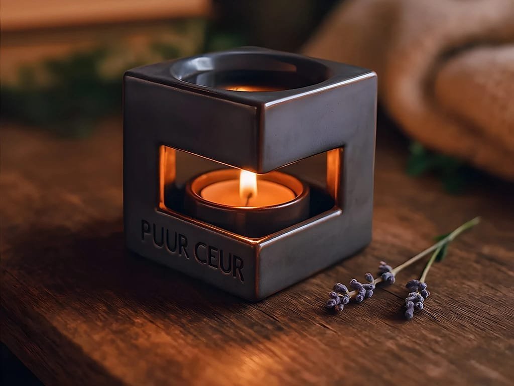 geurbrander-puur-coeur-keramiek-met-kaarsje-lavendel-ai-productfoto-productfotoai