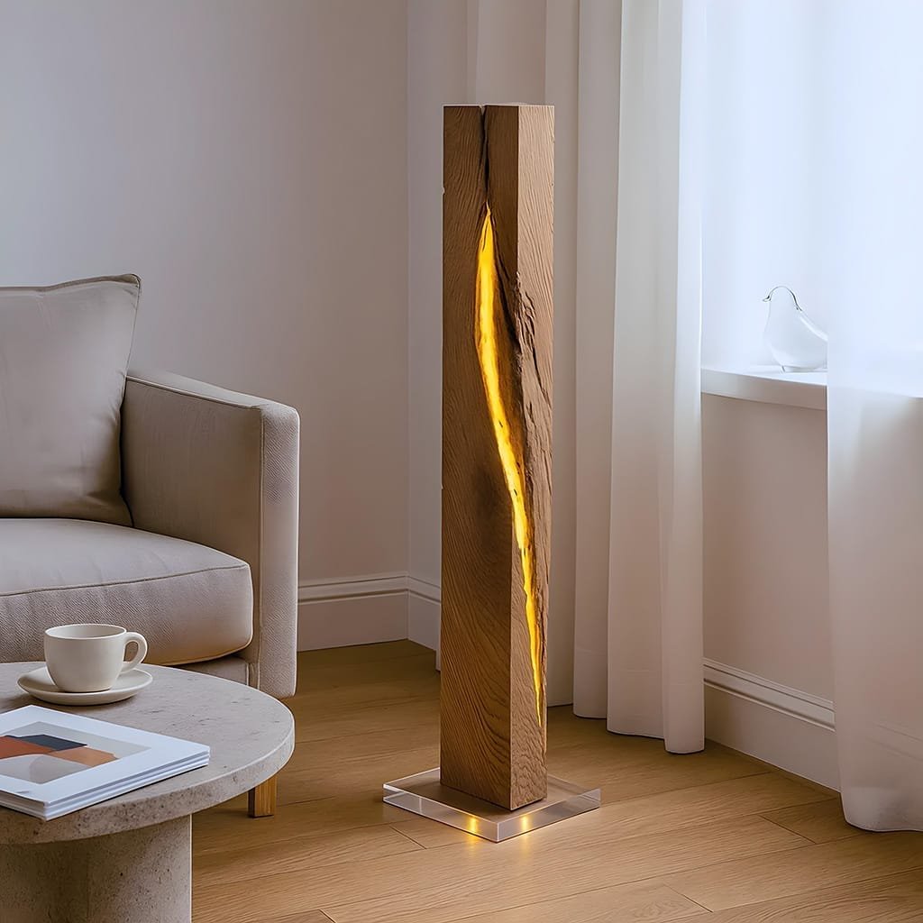 houten-designlamp-met-led-licht-in-minimalistisch-interieur-woonkamer-ai-productfoto-productfotoai