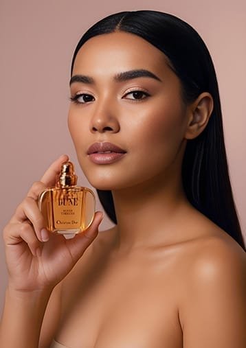 parfumfles-dune-christian-dior-ai-model-close-up-beautyshoot-productfotoai_1