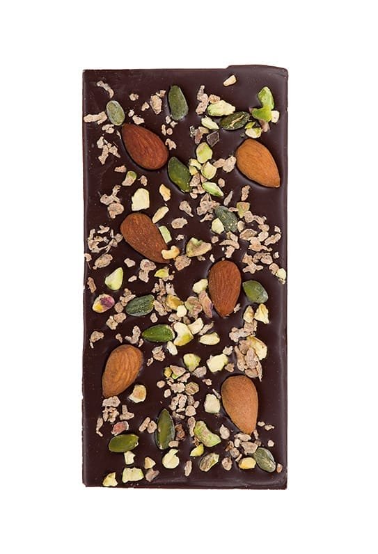 reep puur pistache Amandelen zonder