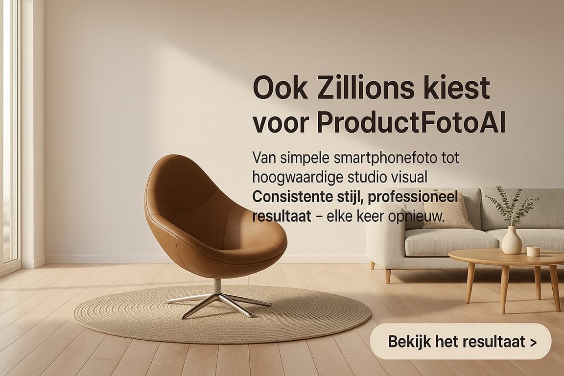 Ook Zillions kiest voor ProductFotoAI