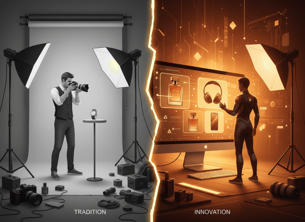 Fotografie vs AI Productfotografie: Ontdek de beste keuze!