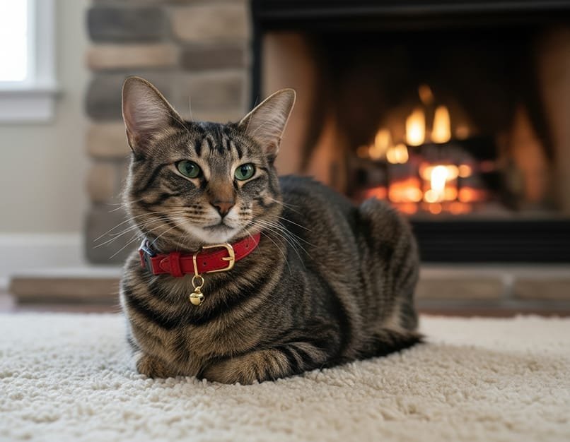 cozycat_orientallonghair_fireplace_redcollar-high fidelity v2-2x