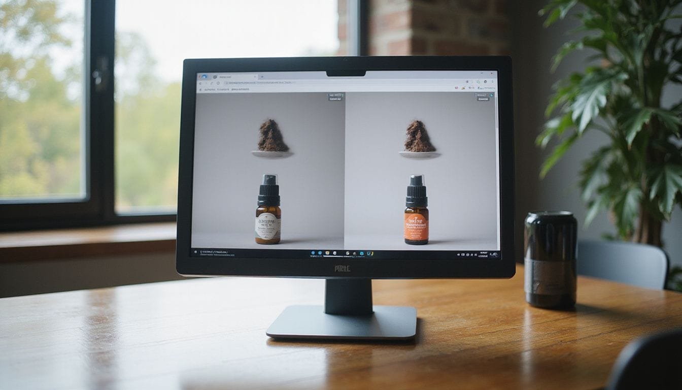 Een computermonitor toont een AI-platform met productvergelijkingen. Een computermonitor toont een AI-platform met productvergelijkingen.